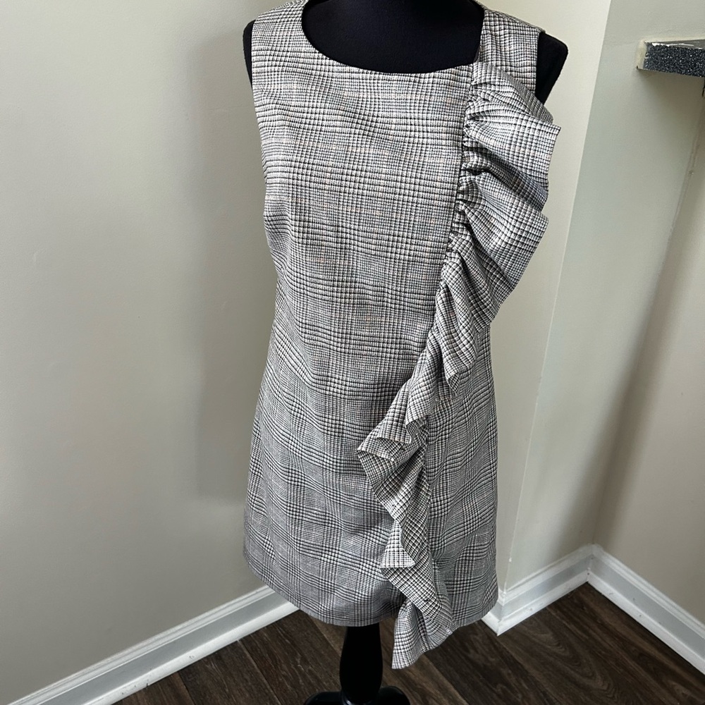 JB by Julie Brown Plaid Ruffle Mini Dress